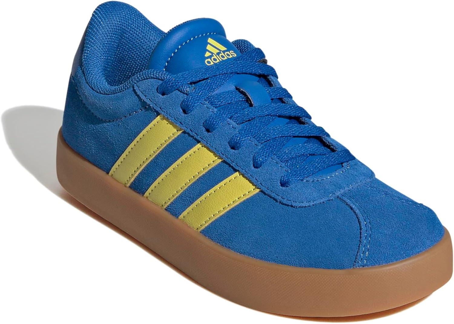imageadidas UnisexChild Vl Court 30 Skateboarding Shoes ToddlerBright Royal Pure Sulfur Gum