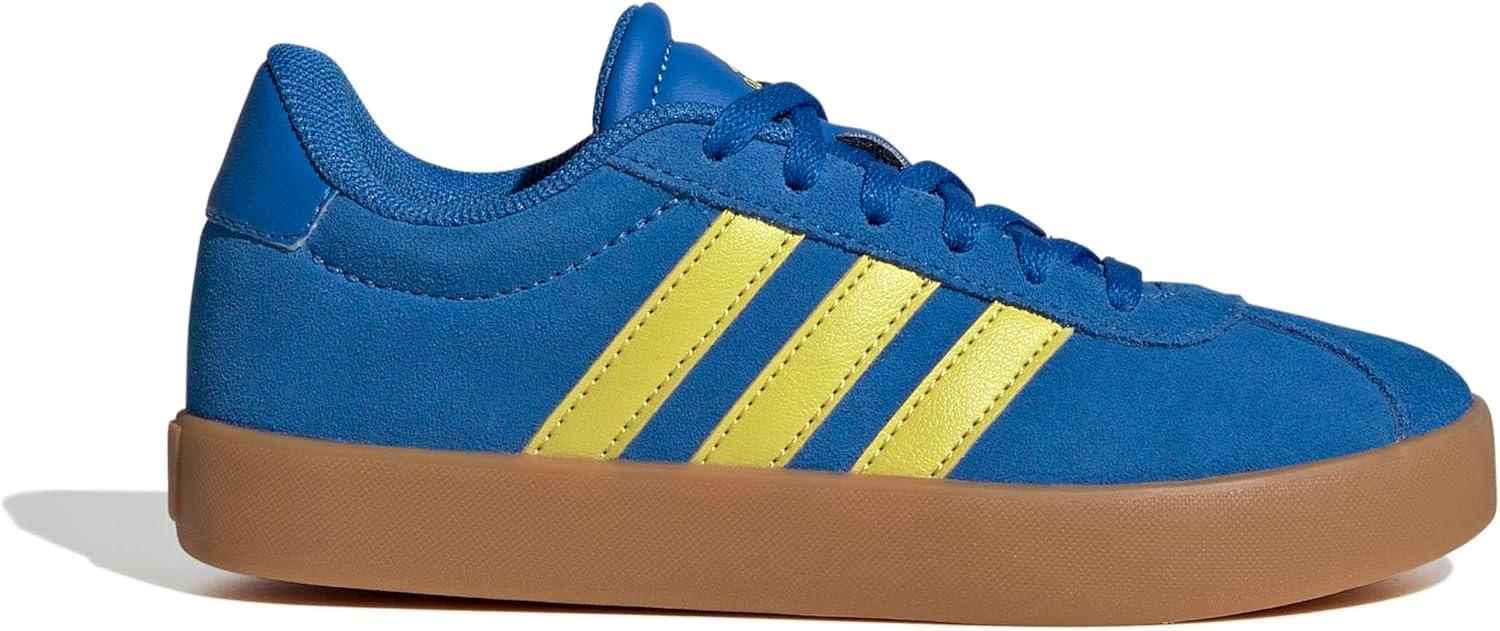 imageadidas UnisexChild Vl Court 30 Skateboarding Shoes ToddlerBright Royal Pure Sulfur Gum