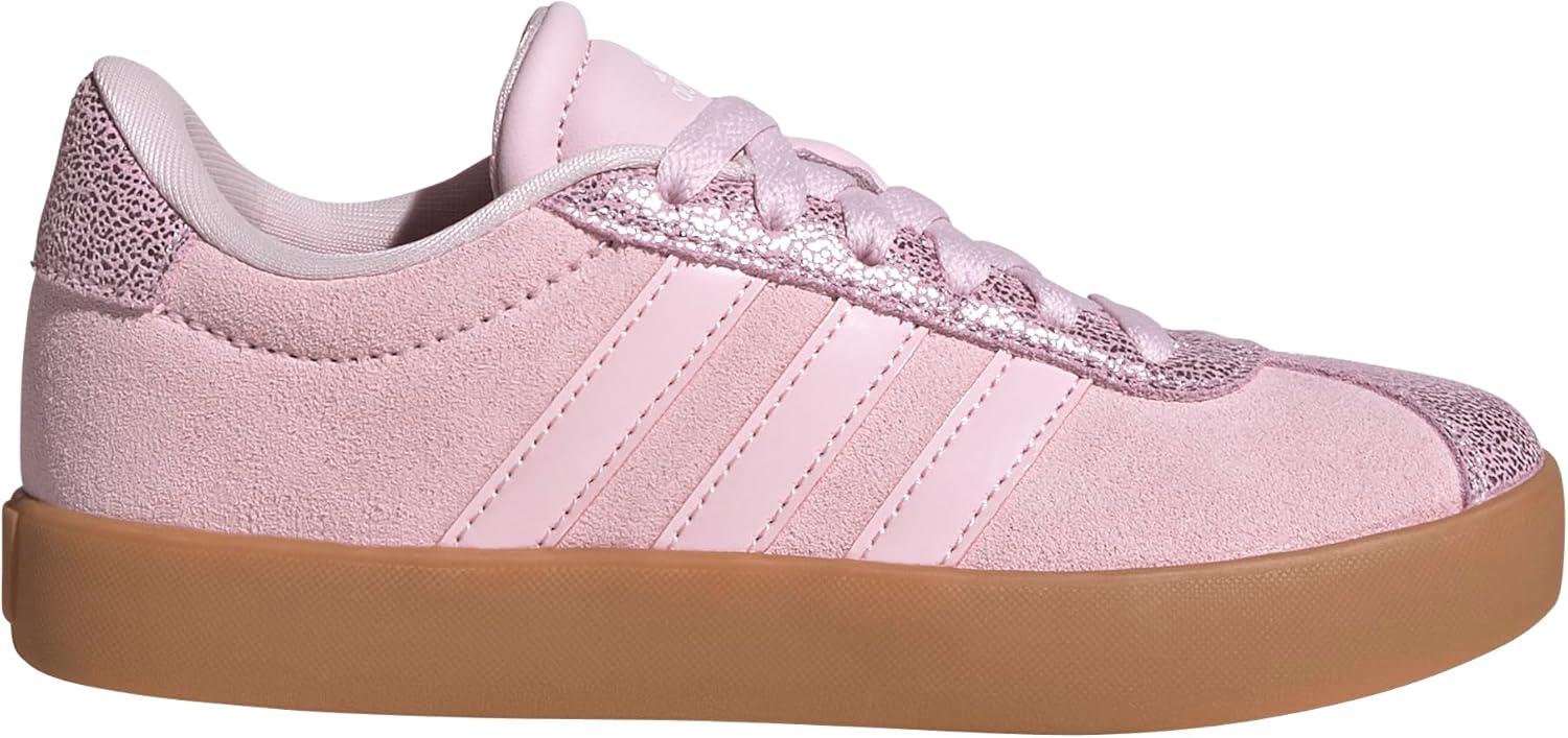 imageadidas UnisexChild Vl Court 30 Skateboarding Shoes ToddlerClear PinkClear PinkGum