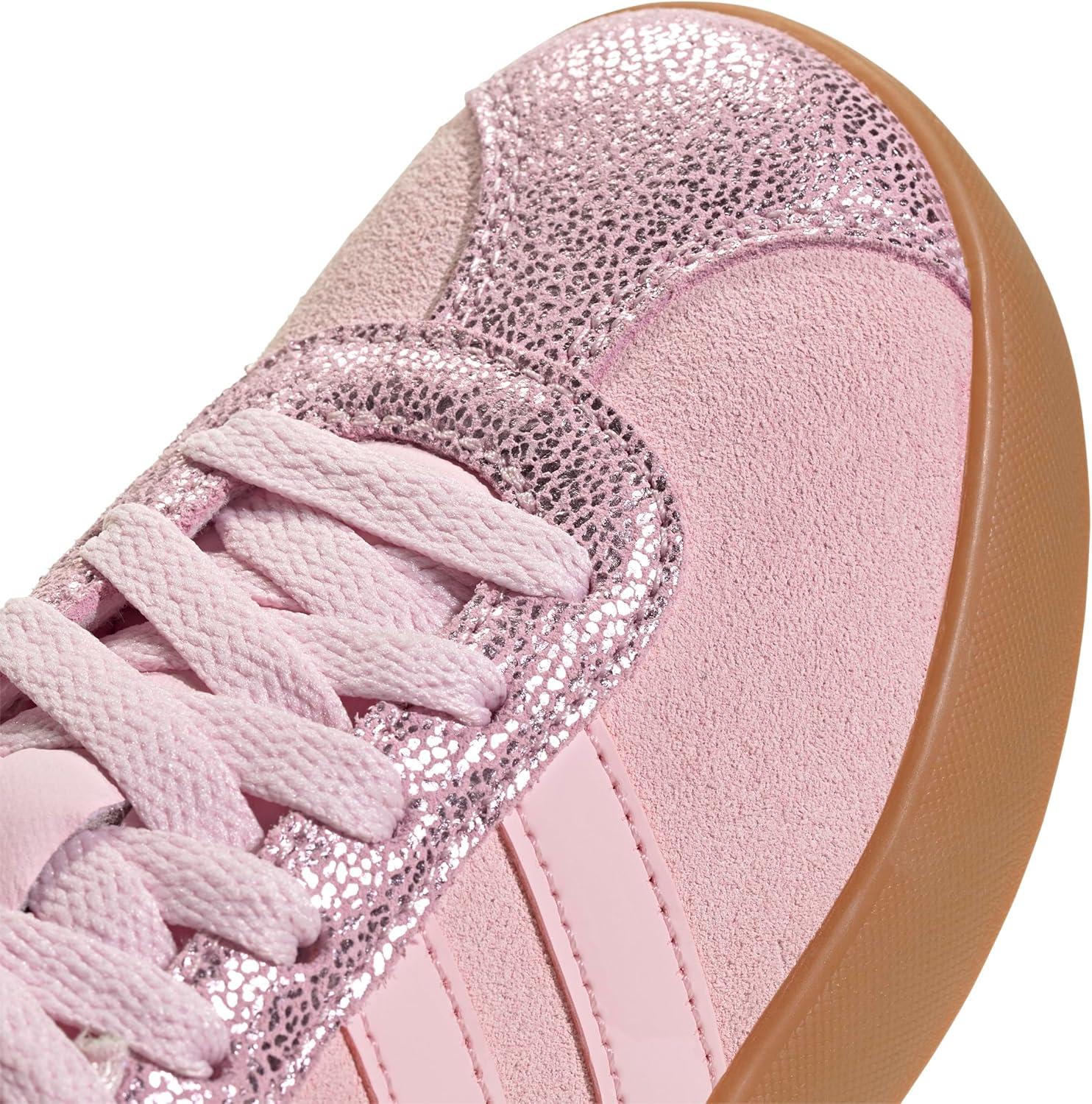 imageadidas UnisexChild Vl Court 30 Skateboarding Shoes ToddlerClear PinkClear PinkGum