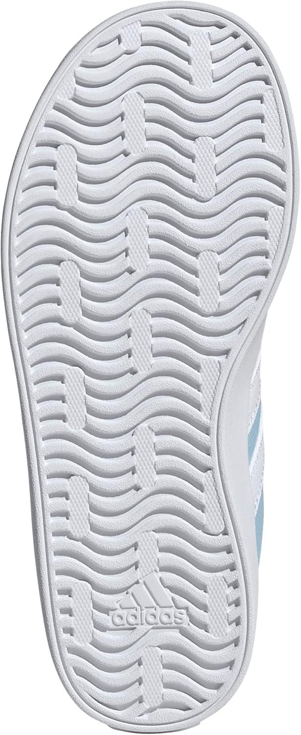 imageadidas UnisexChild Vl Court 30 Skateboarding Shoes ToddlerClear SkyWhiteYellow