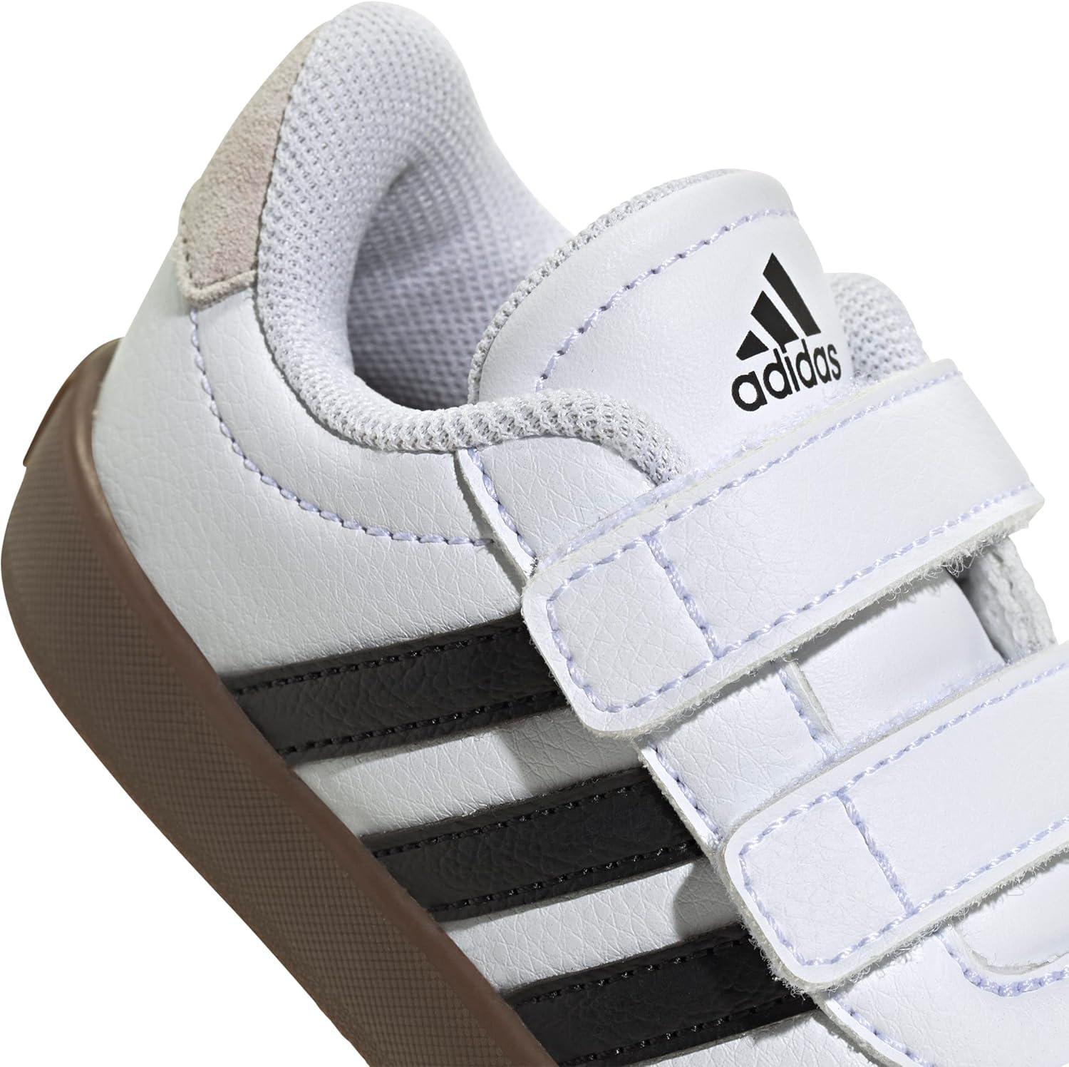 imageadidas UnisexChild Vl Court 30 Skateboarding Shoes ToddlerCloud White Core Black Grey One