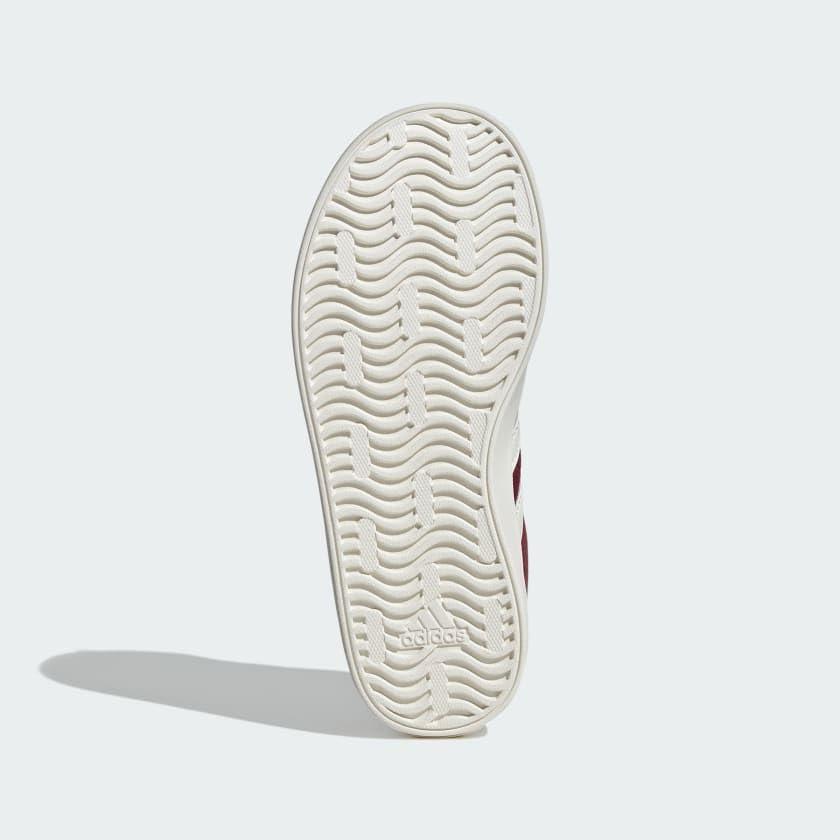 imageadidas UnisexChild Vl Court 30 Skateboarding Shoes ToddlerCollegiate BurgundyOffwhiteWhite