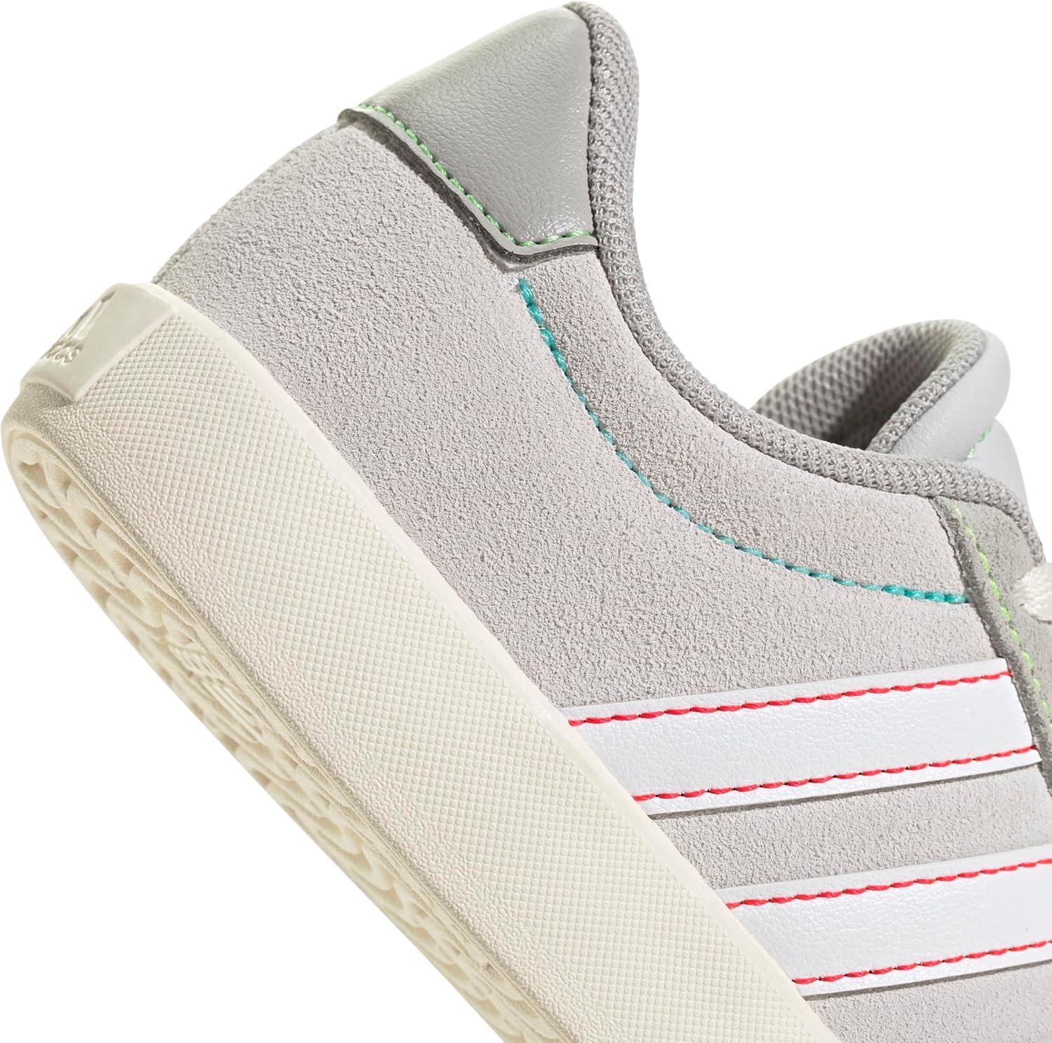 imageadidas UnisexChild Vl Court 30 Skateboarding Shoes ToddlerDash GreyWhiteLime Burst