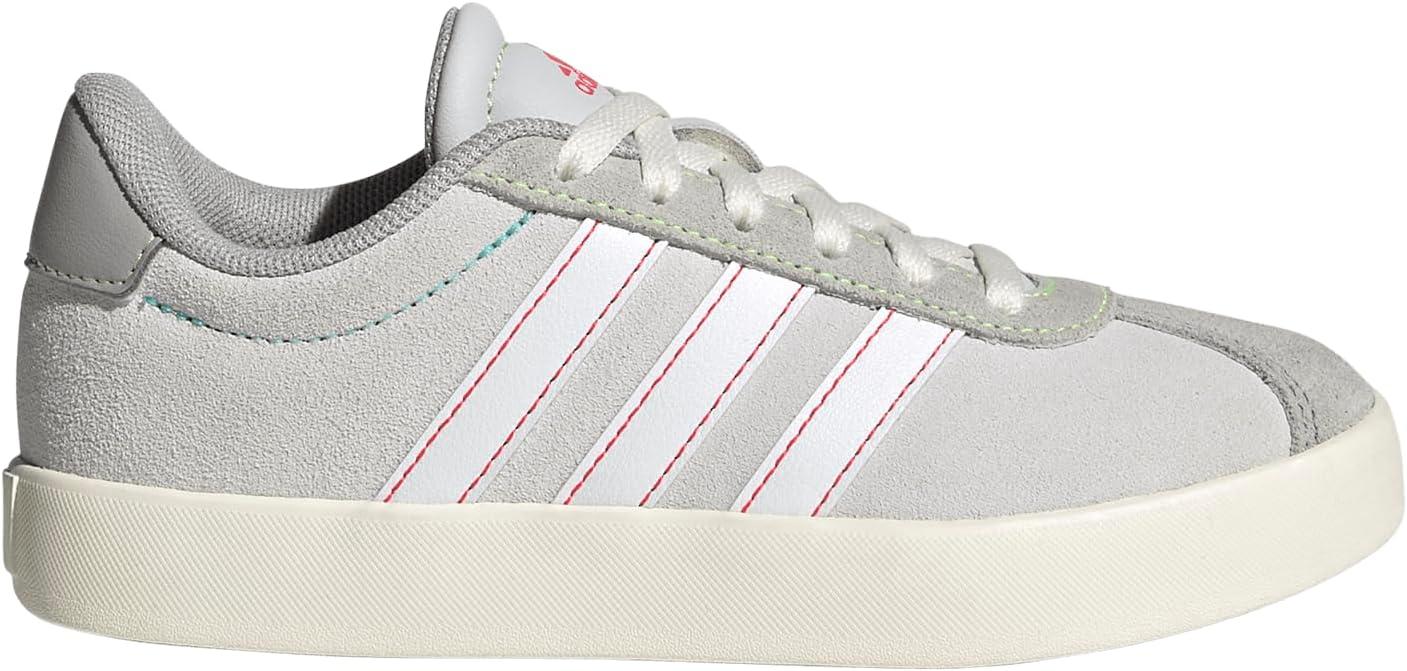 imageadidas UnisexChild Vl Court 30 Skateboarding Shoes ToddlerDash GreyWhiteLime Burst