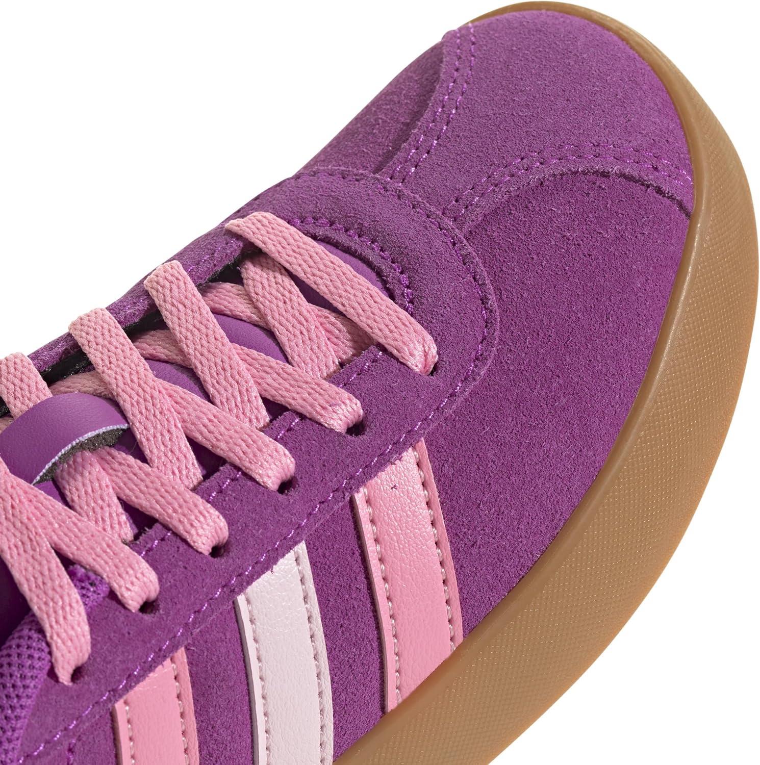 imageadidas UnisexChild Vl Court 30 Skateboarding Shoes ToddlerFlash Pink Bliss Pink Clear Pink
