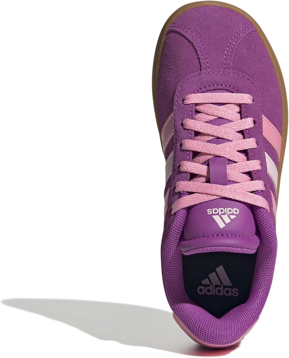 imageadidas UnisexChild Vl Court 30 Skateboarding Shoes ToddlerFlash Pink Bliss Pink Clear Pink