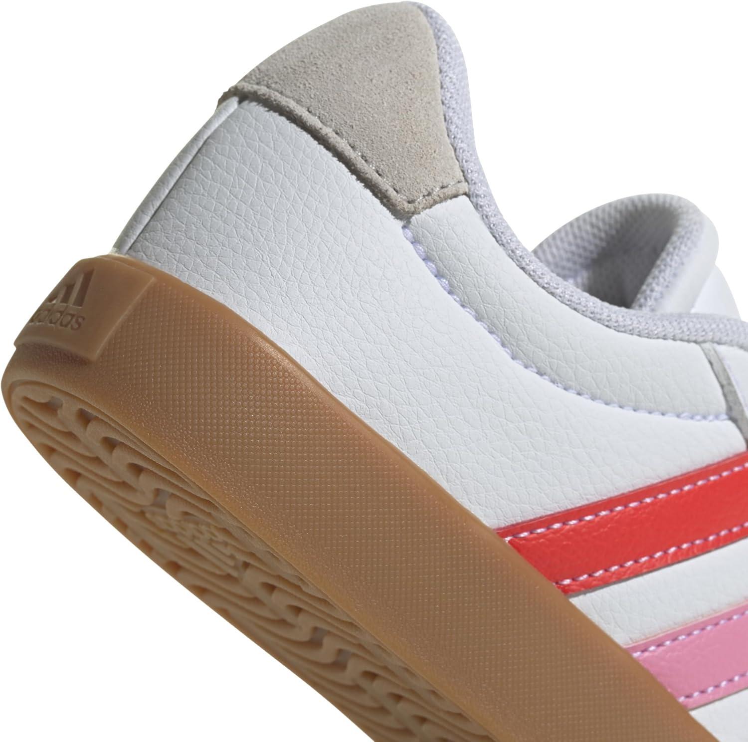imageadidas UnisexChild Vl Court 30 Skateboarding Shoes ToddlerFtwr White Bright Red Bliss Pink