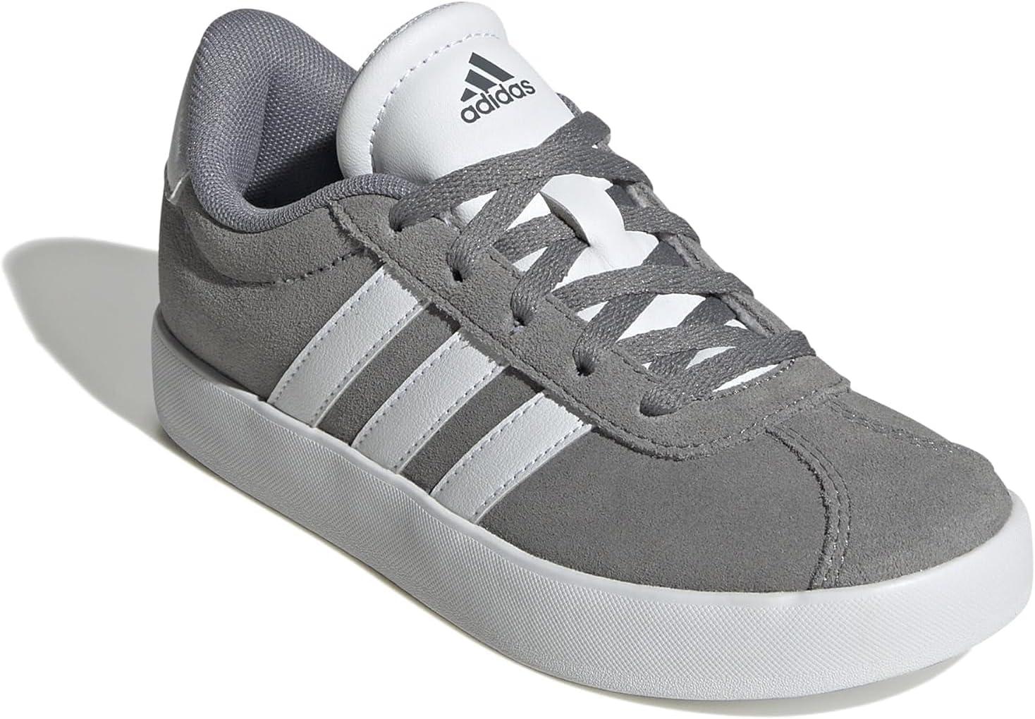 imageadidas UnisexChild Vl Court 30 Skateboarding Shoes ToddlerGreyWhiteGrey