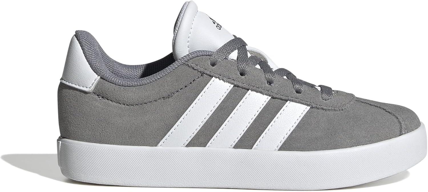 imageadidas UnisexChild Vl Court 30 Skateboarding Shoes ToddlerGreyWhiteGrey