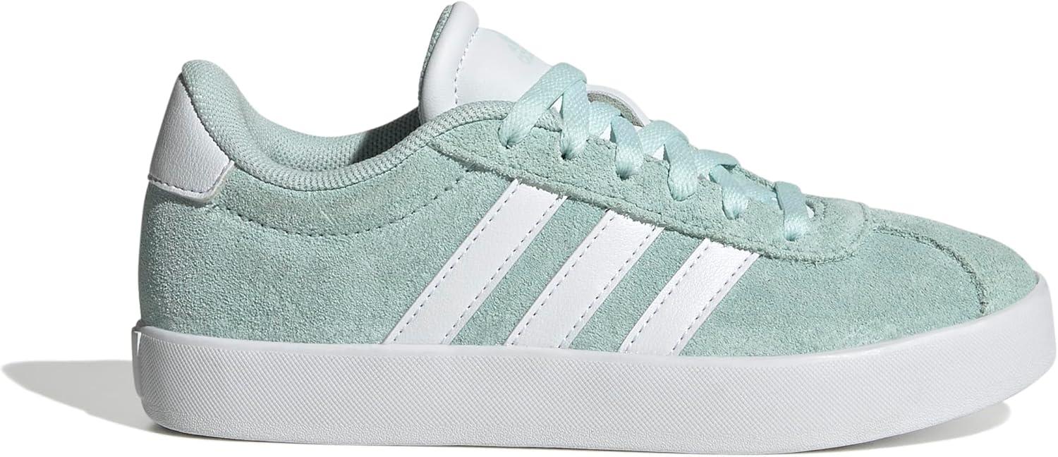 imageadidas UnisexChild Vl Court 30 Skateboarding Shoes ToddlerHalo Mint Ftwr White Core Black