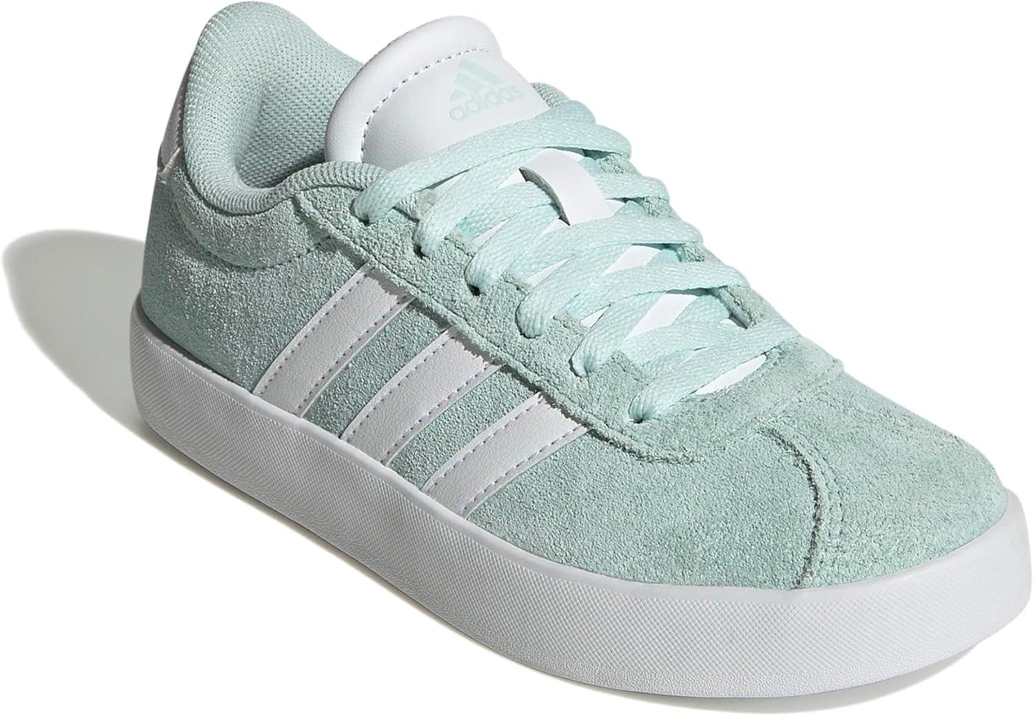 imageadidas UnisexChild Vl Court 30 Skateboarding Shoes ToddlerHalo Mint Ftwr White Core Black