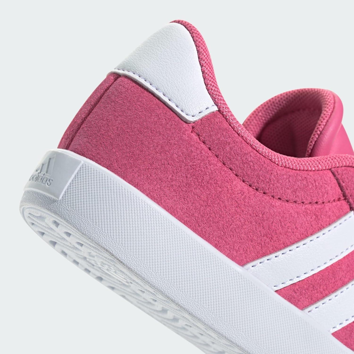 imageadidas UnisexChild Vl Court 30 Skateboarding Shoes ToddlerPink Fusion Cloud White Grey Four