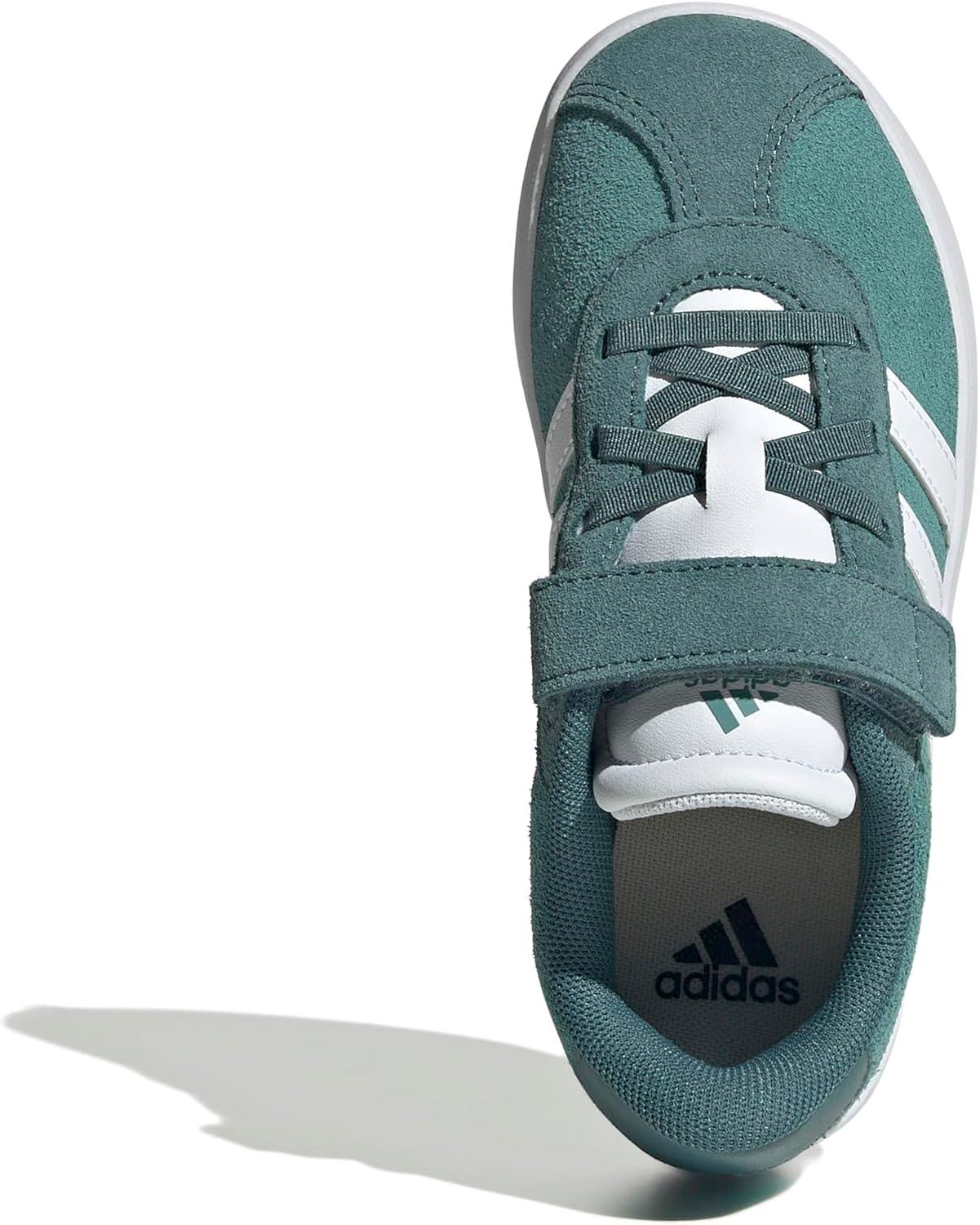 imageadidas UnisexChild Vl Court 30 Skateboarding Shoes ToddlerPowder TealWhitePreloved Teal