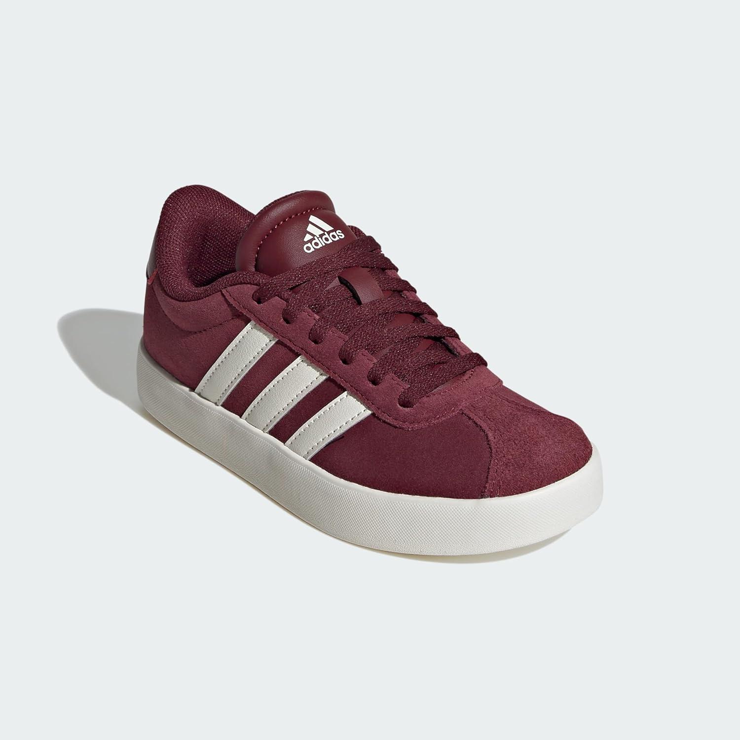 imageadidas UnisexChild Vl Court 30 Skateboarding Shoes ToddlerShadow Red Off White Footwear White