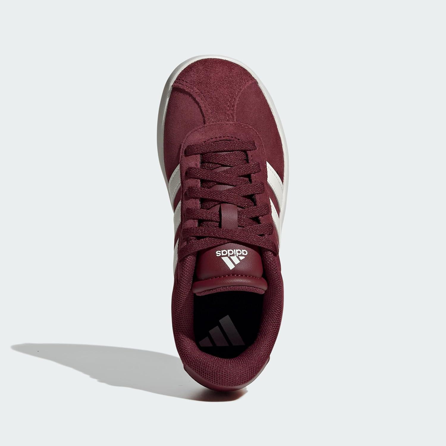 imageadidas UnisexChild Vl Court 30 Skateboarding Shoes ToddlerShadow Red Off White Footwear White