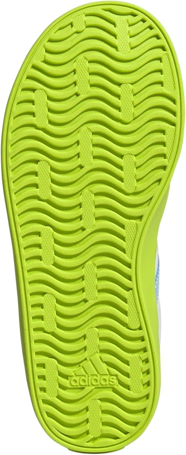 imageadidas UnisexChild Vl Court 30 Skateboarding Shoes ToddlerWhiteClear SkySolar Slime