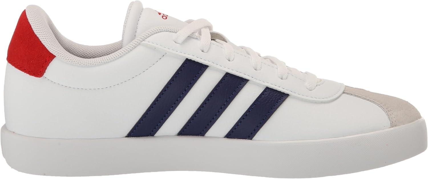 imageadidas UnisexChild Vl Court 30 Skateboarding Shoes ToddlerWhiteDark BlueBetter Scarlet