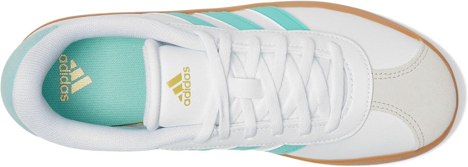 imageadidas UnisexChild Vl Court 30 Skateboarding Shoes ToddlerWhiteFlash AquaAlumina