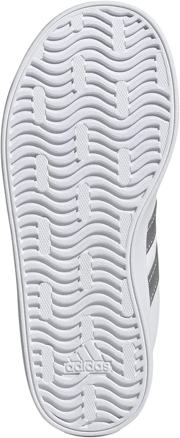 imageadidas UnisexChild Vl Court 30 Skateboarding Shoes ToddlerWhiteSilver MetallicGrey