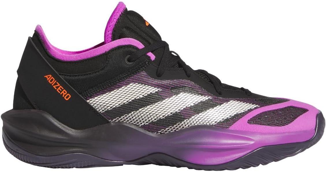imageadidas Womens Adizero Select 20 Basketball SneakerBlackPurple BurstAurora Black