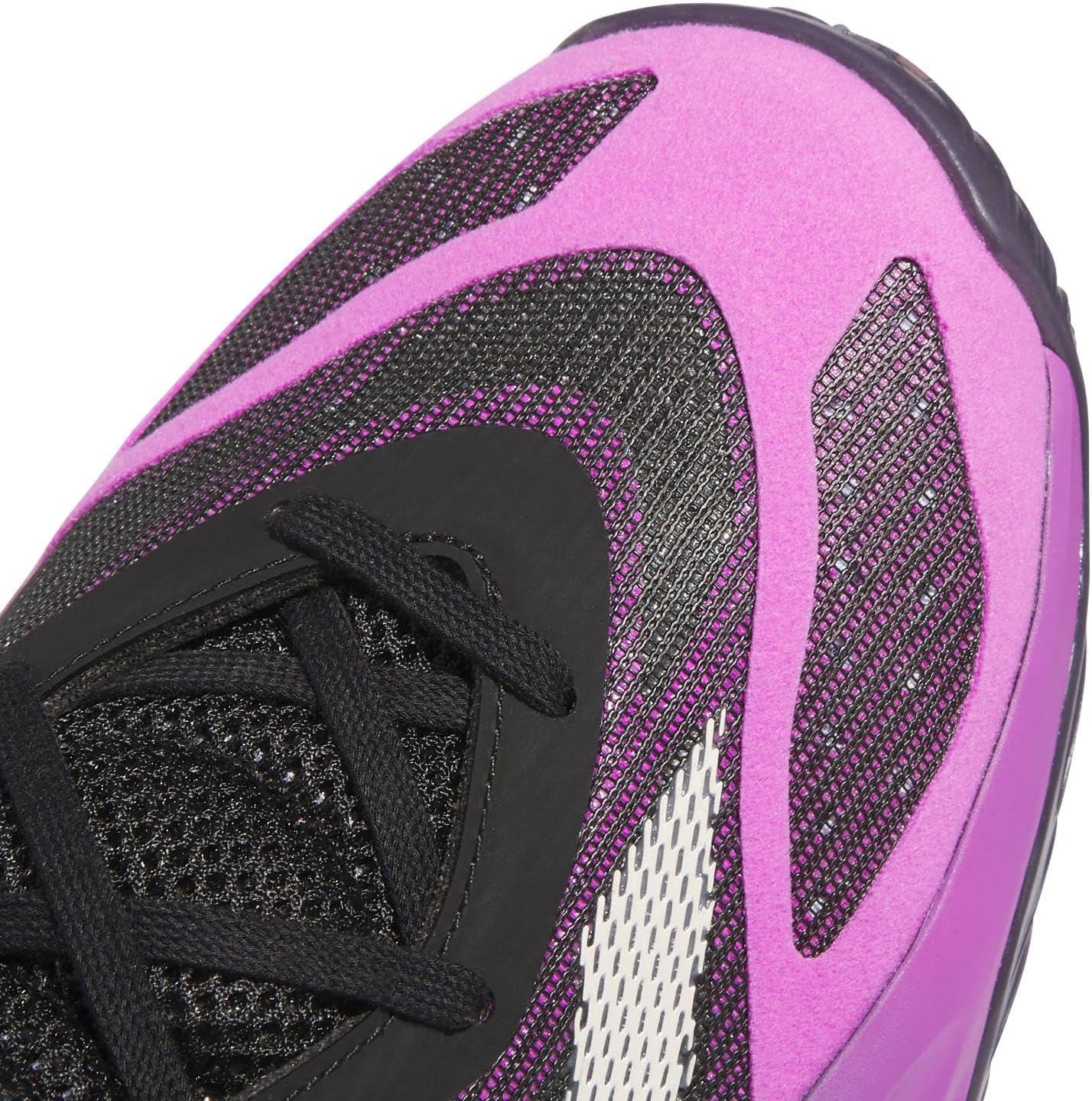 imageadidas Womens Adizero Select 20 Basketball SneakerBlackPurple BurstAurora Black