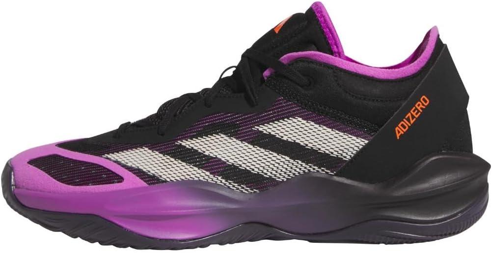 imageadidas Womens Adizero Select 20 Basketball SneakerBlackPurple BurstAurora Black