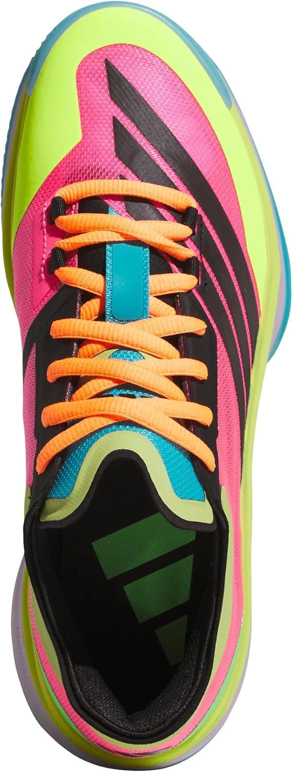 imageadidas Womens Adizero Select 20 Basketball SneakerLucid PinkPowder PlumPreloved Lime