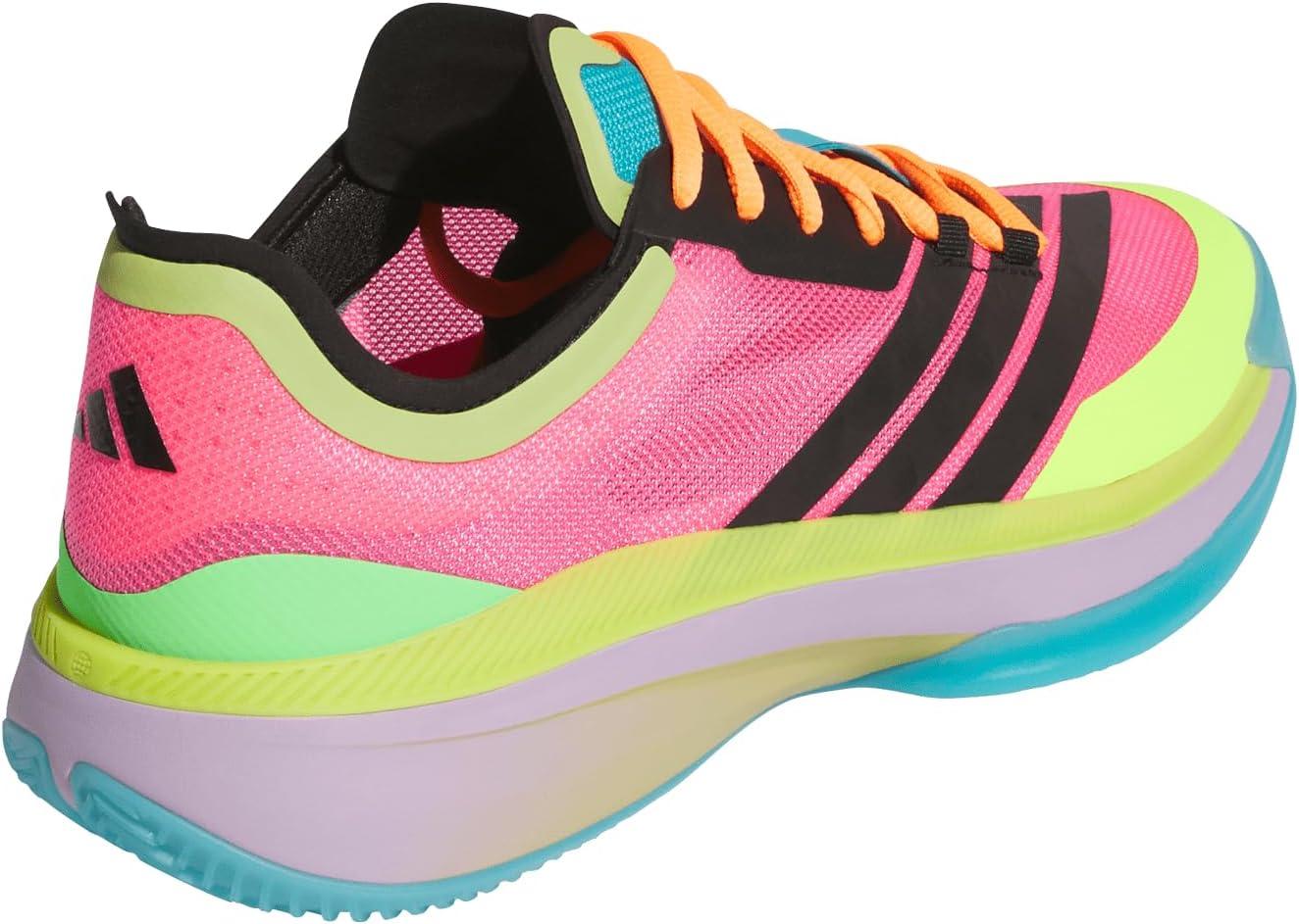 imageadidas Womens Adizero Select 20 Basketball SneakerLucid PinkPowder PlumPreloved Lime