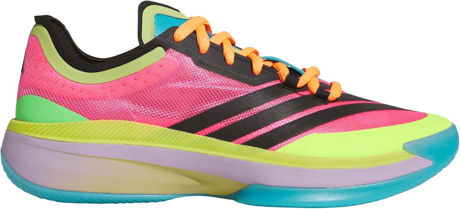imageadidas Womens Adizero Select 20 Basketball SneakerLucid PinkPowder PlumPreloved Lime