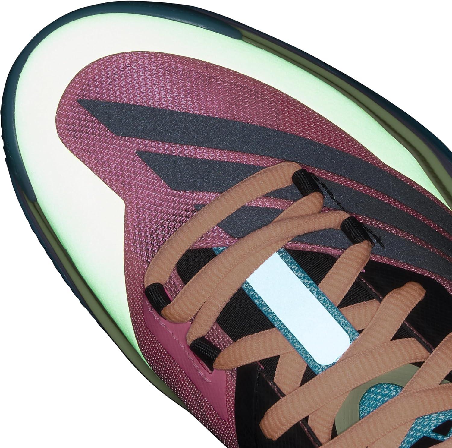 imageadidas Womens Adizero Select 20 Basketball SneakerLucid PinkPowder PlumPreloved Lime