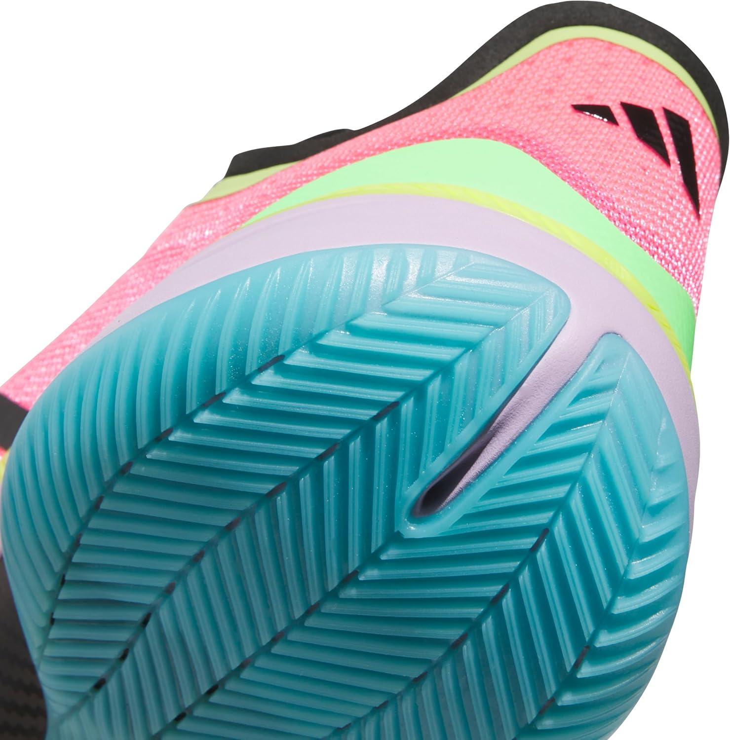 imageadidas Womens Adizero Select 20 Basketball SneakerLucid PinkPowder PlumPreloved Lime