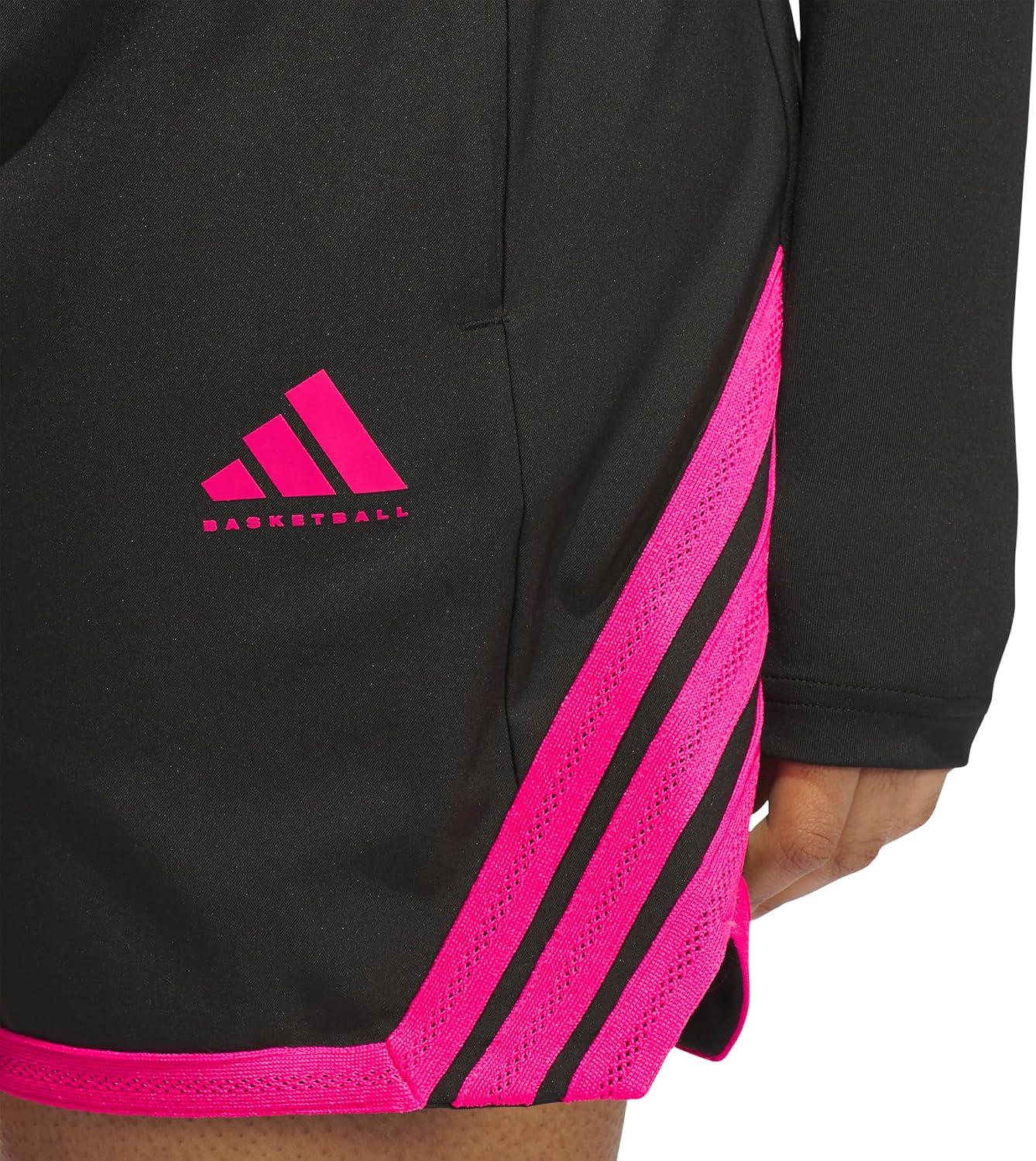 imageadidas Womens Crazylite Basketball ShortsBlackShock Pink
