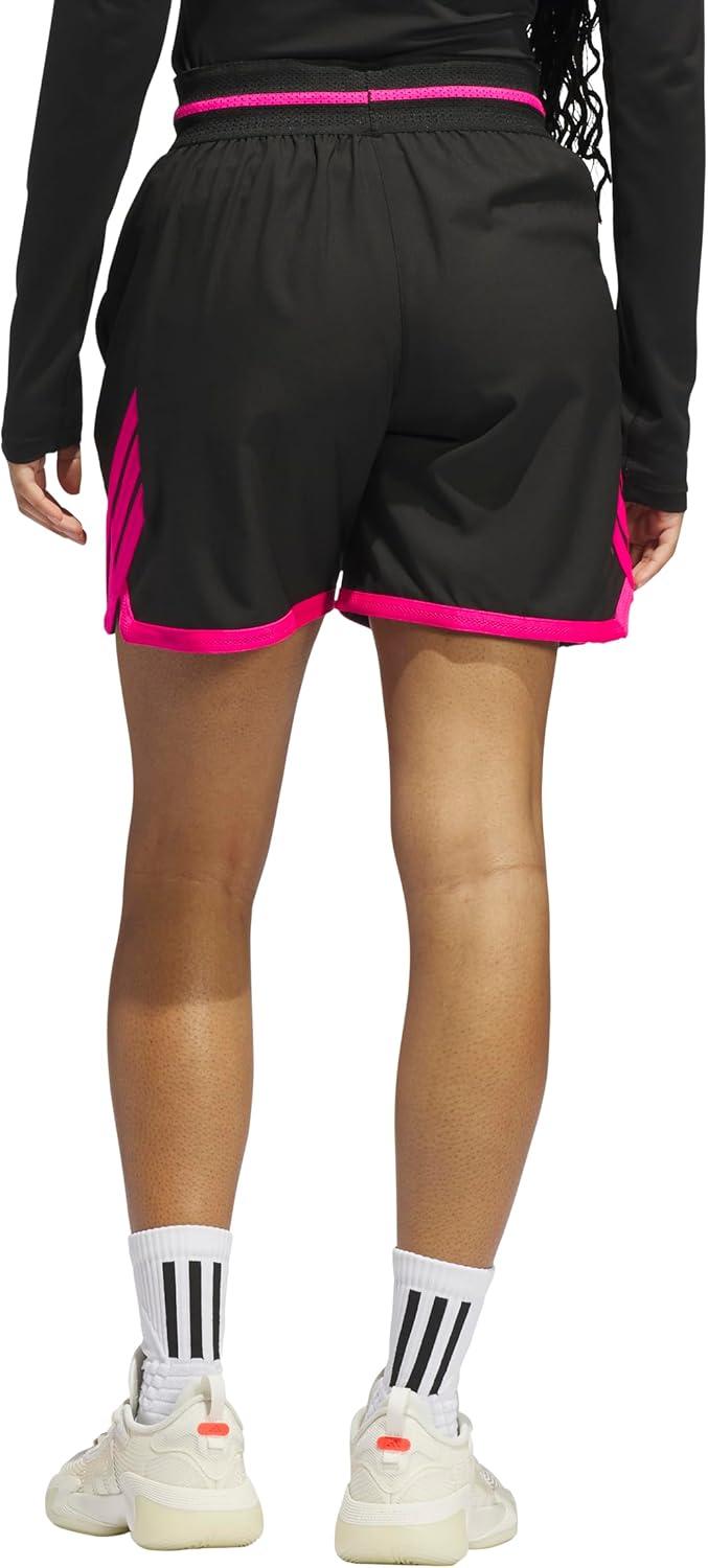 imageadidas Womens Crazylite Basketball ShortsBlackShock Pink