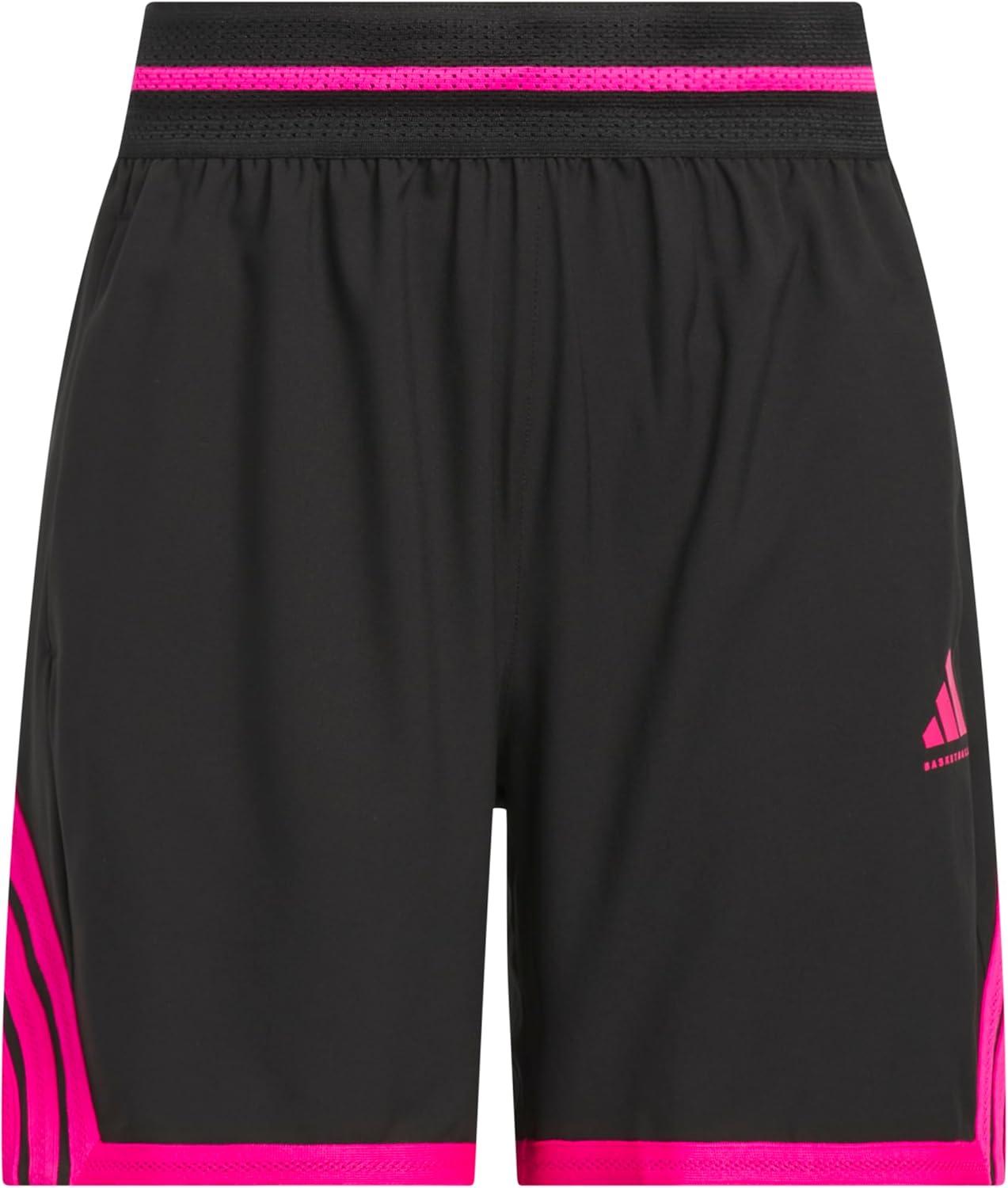 imageadidas Womens Crazylite Basketball ShortsBlackShock Pink