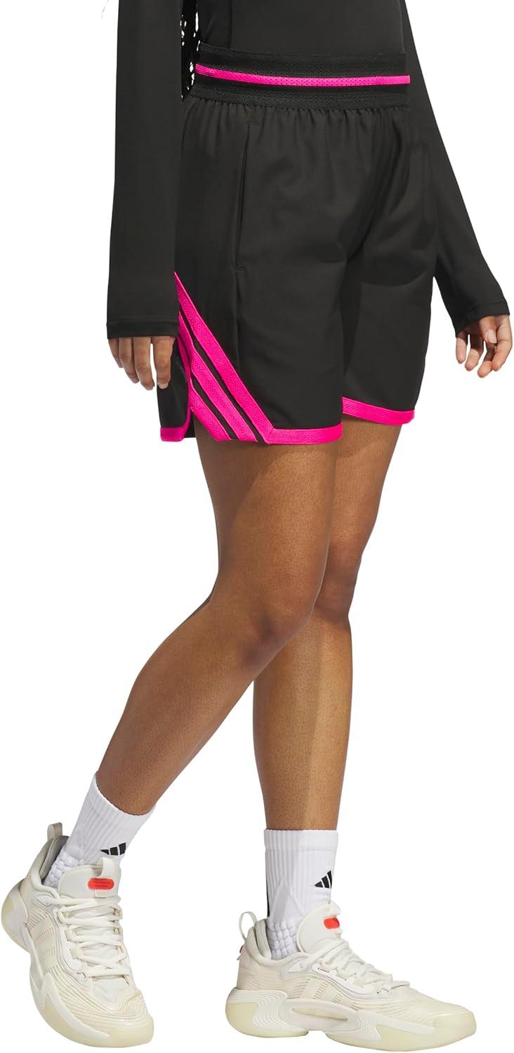 imageadidas Womens Crazylite Basketball ShortsBlackShock Pink