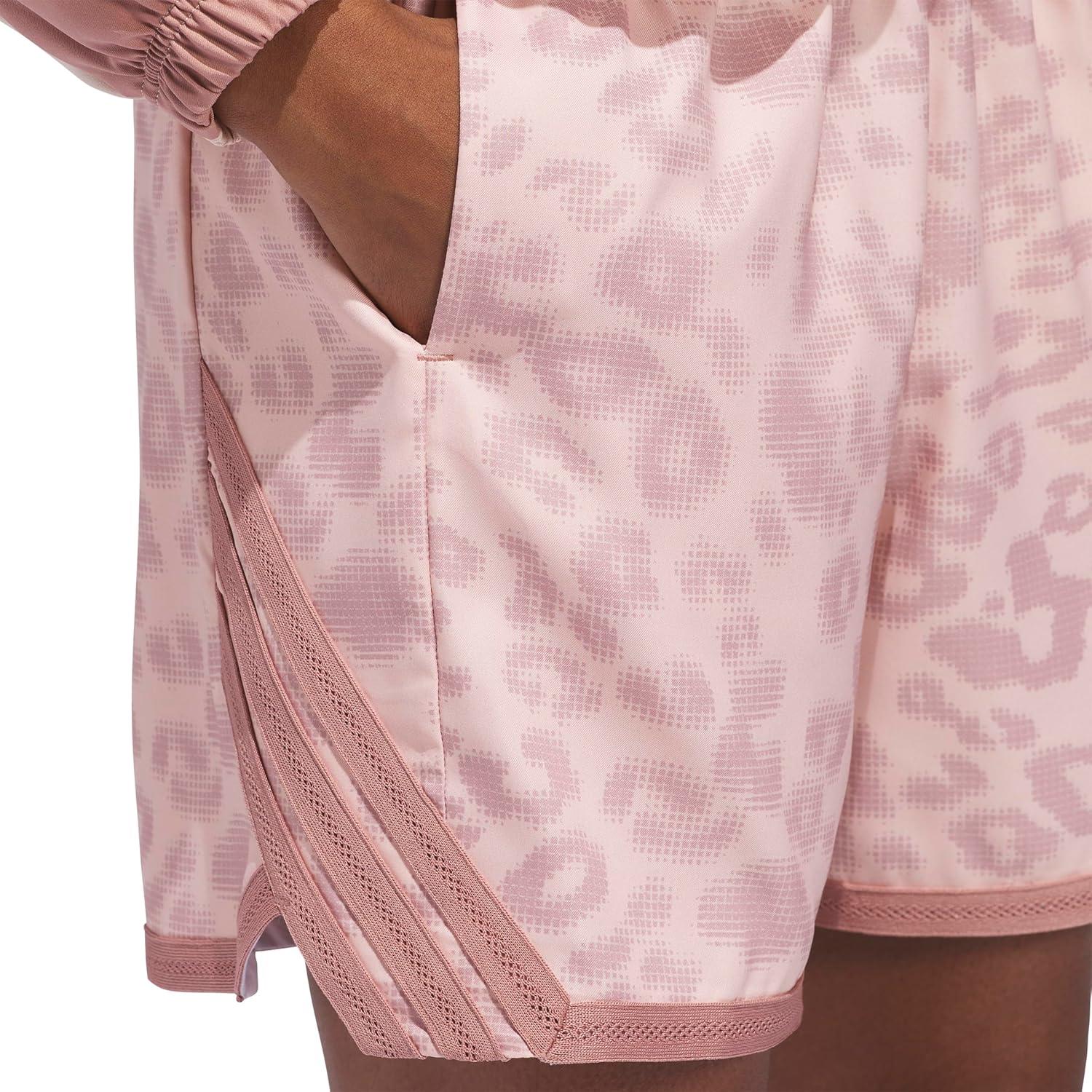 imageadidas Womens Crazylite Cheetah All Over Printed Basketball ShortsWarm Clay