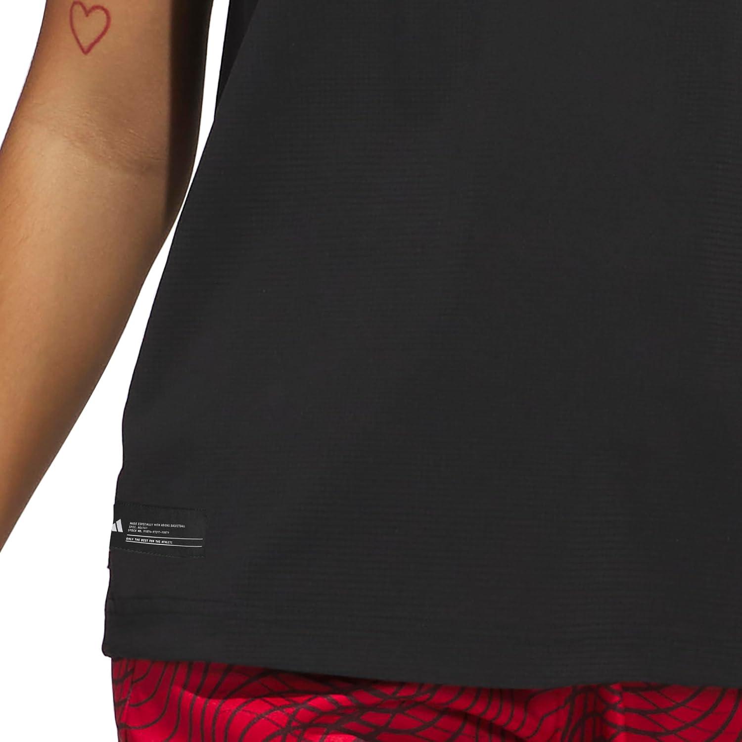 imageadidas Womens Crazylite Woven Basketball Tank TopBlack