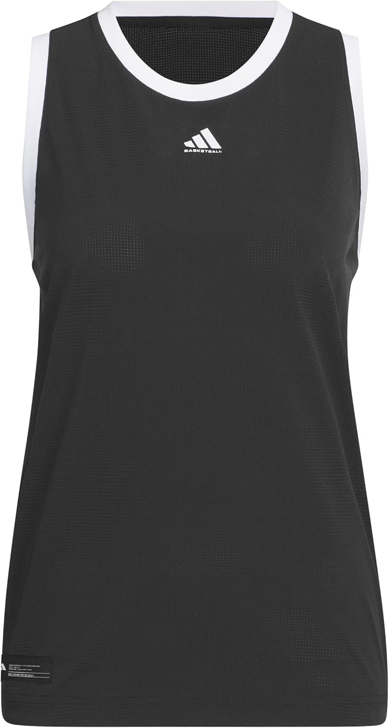 imageadidas Womens Crazylite Woven Basketball Tank TopBlack