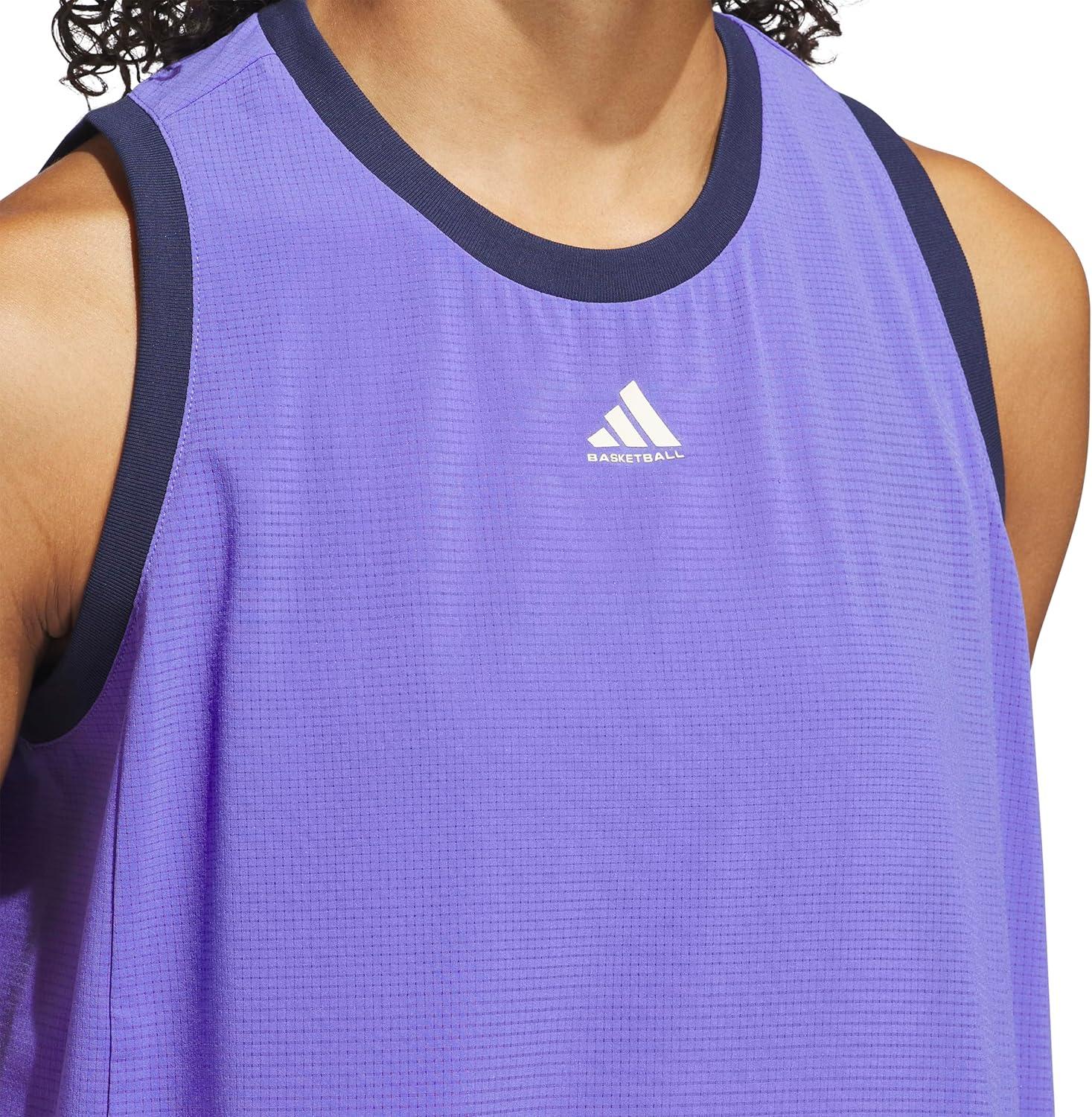 imageadidas Womens Crazylite Woven Basketball Tank TopCobalt BlueNight Indigo