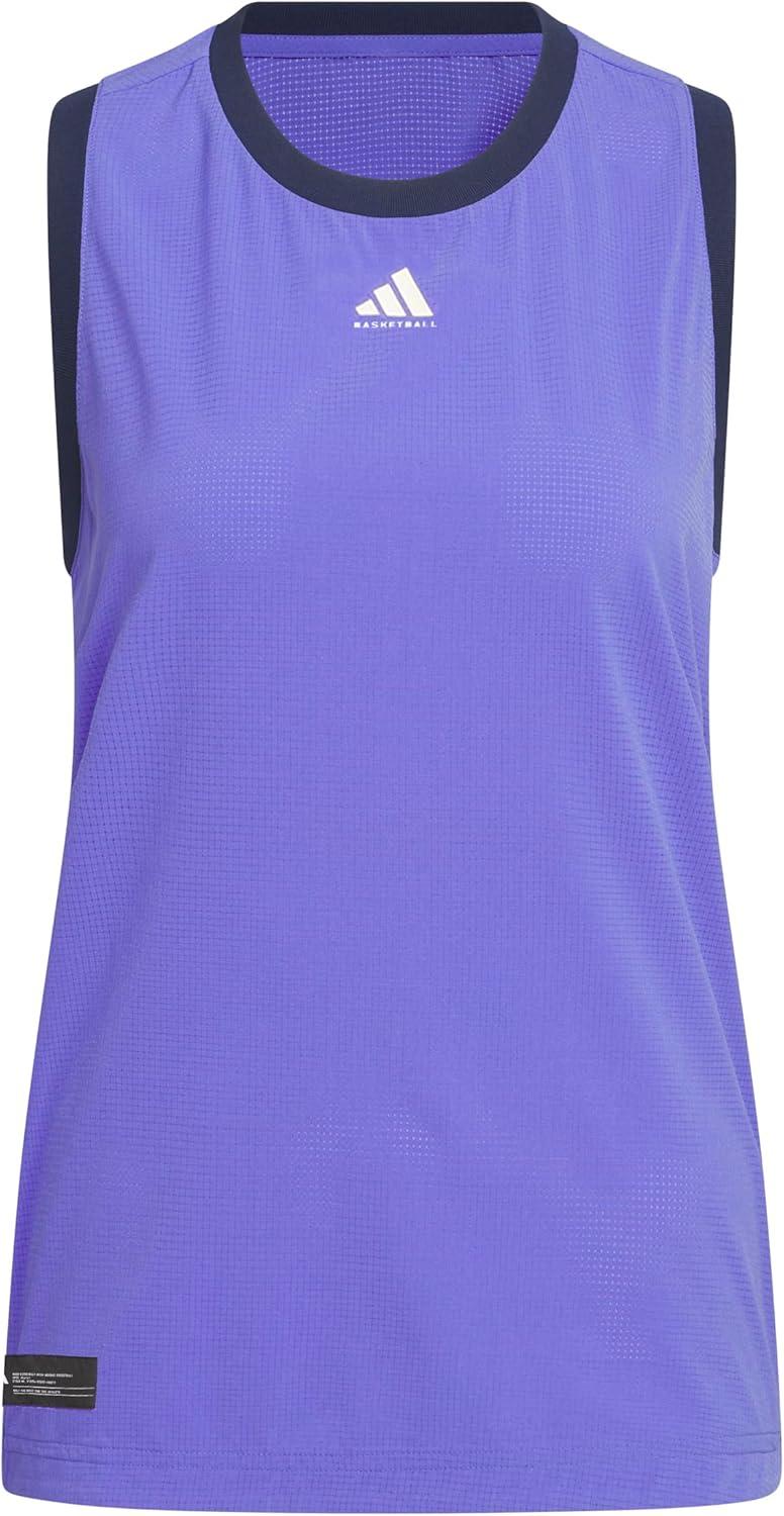 imageadidas Womens Crazylite Woven Basketball Tank TopCobalt BlueNight Indigo