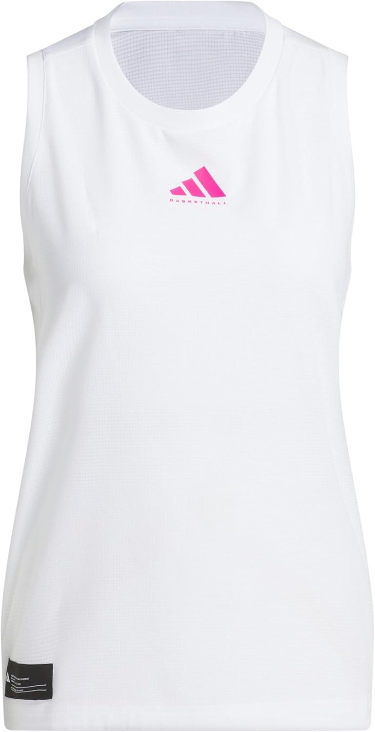 imageadidas Womens Crazylite Woven Basketball Tank TopWhite