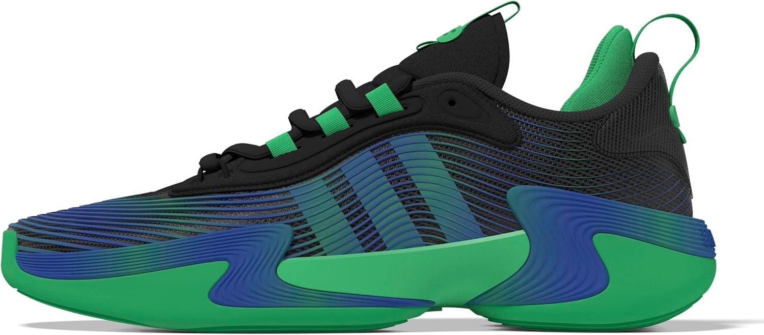 imageadidas Womens Exhibit Select 20 Pro Basketball SneakerBlackSemi Screaming GreenLucid Blue