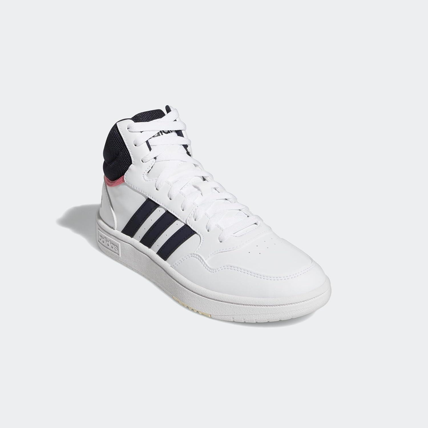 imageadidas Womens Hoops 30 High Sneakers Shoes Casual  WhiteWhiteLegend InkWhite