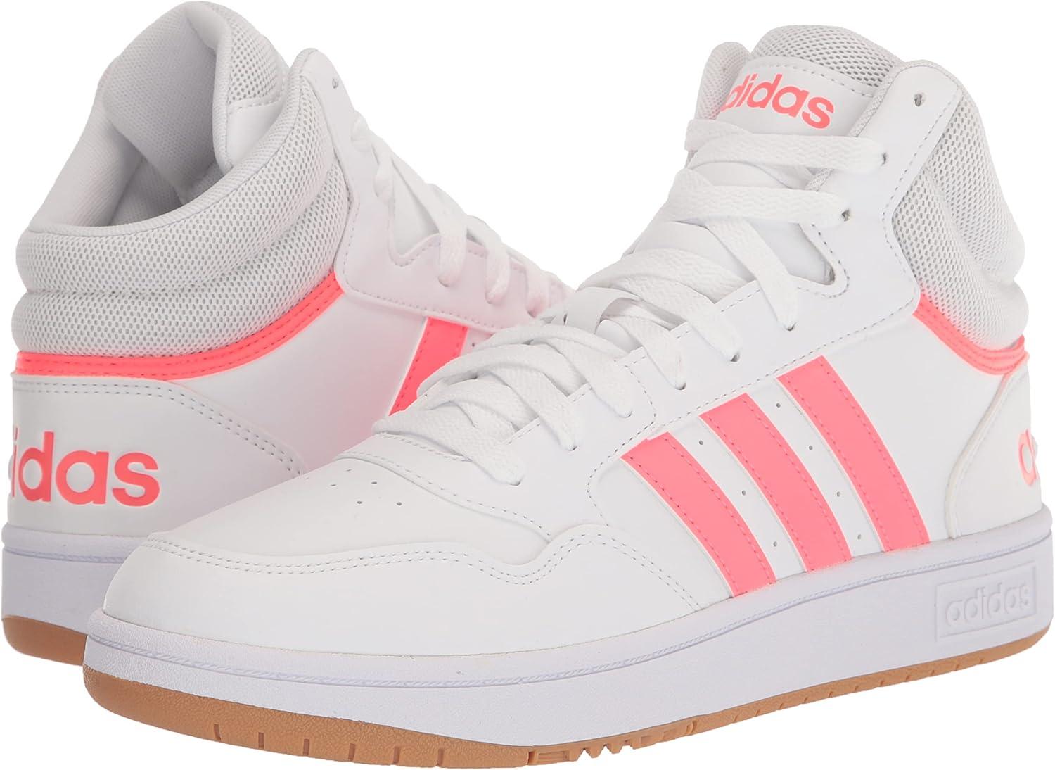 imageadidas Womens Hoops 30 High Sneakers Shoes Casual  WhiteWhiteTurboGum