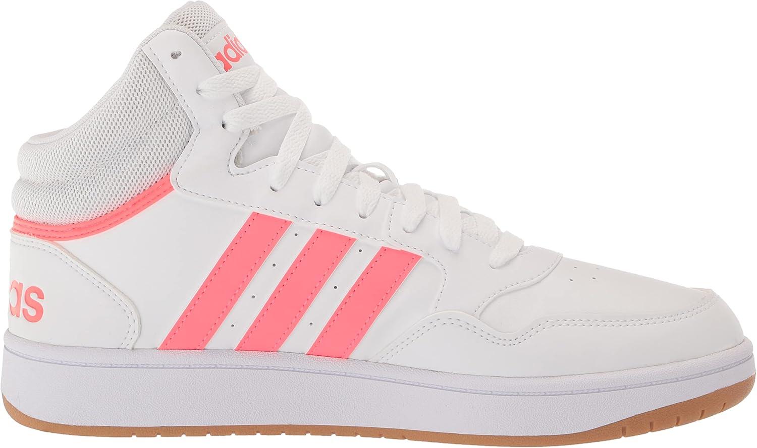 imageadidas Womens Hoops 30 High Sneakers Shoes Casual  WhiteWhiteTurboGum