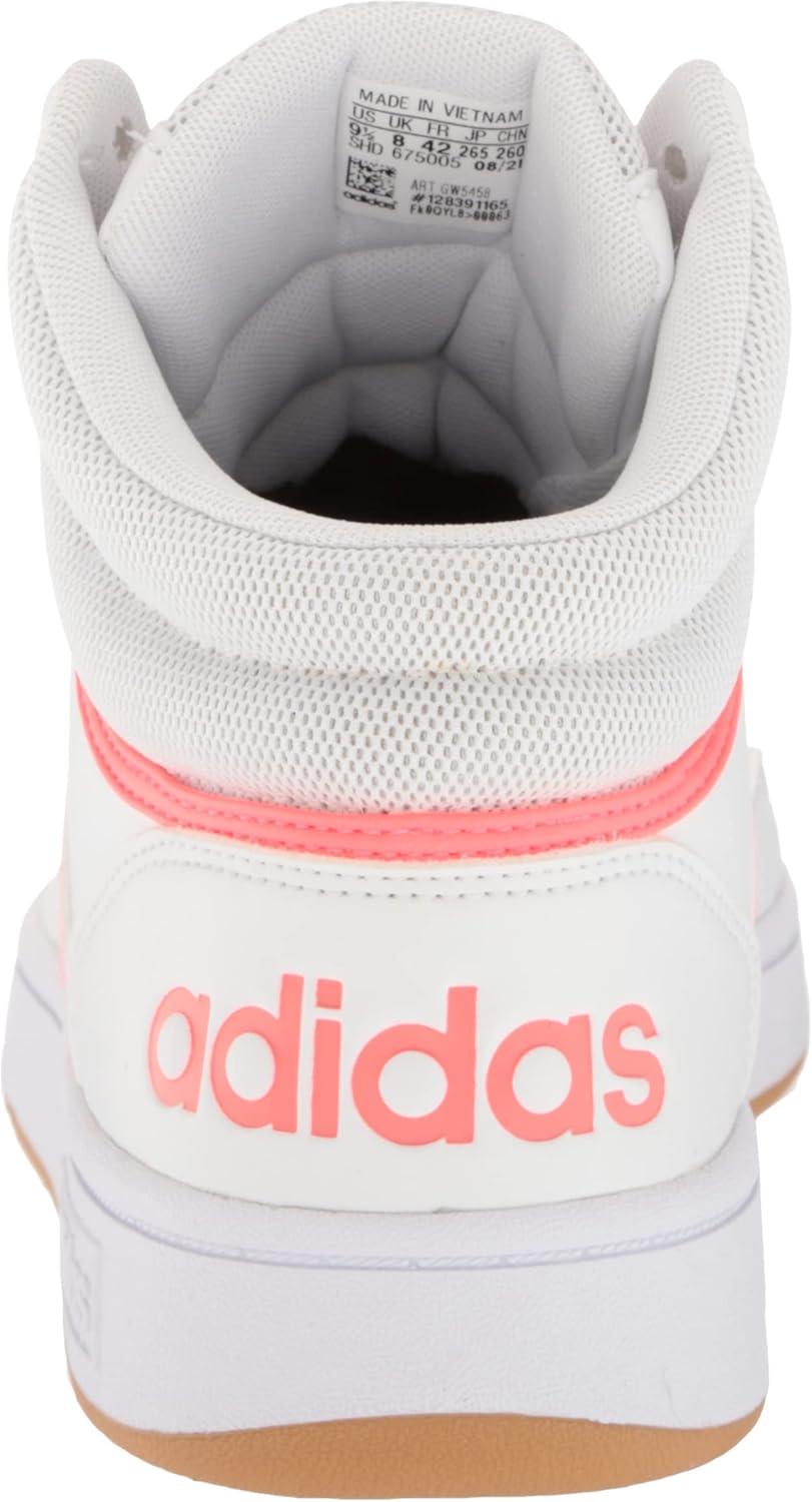 imageadidas Womens Hoops 30 High Sneakers Shoes Casual  WhiteWhiteTurboGum