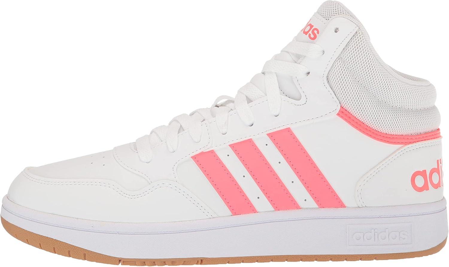 imageadidas Womens Hoops 30 High Sneakers Shoes Casual  WhiteWhiteTurboGum
