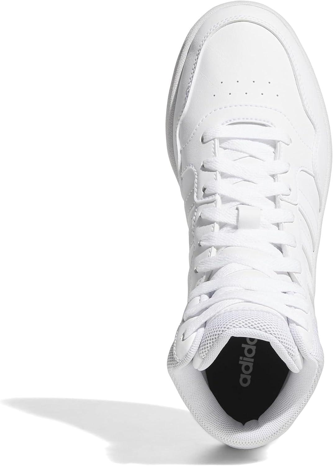 imageadidas Womens Hoops 30 High Sneakers Shoes Casual  WhiteWhiteWhiteDash Grey