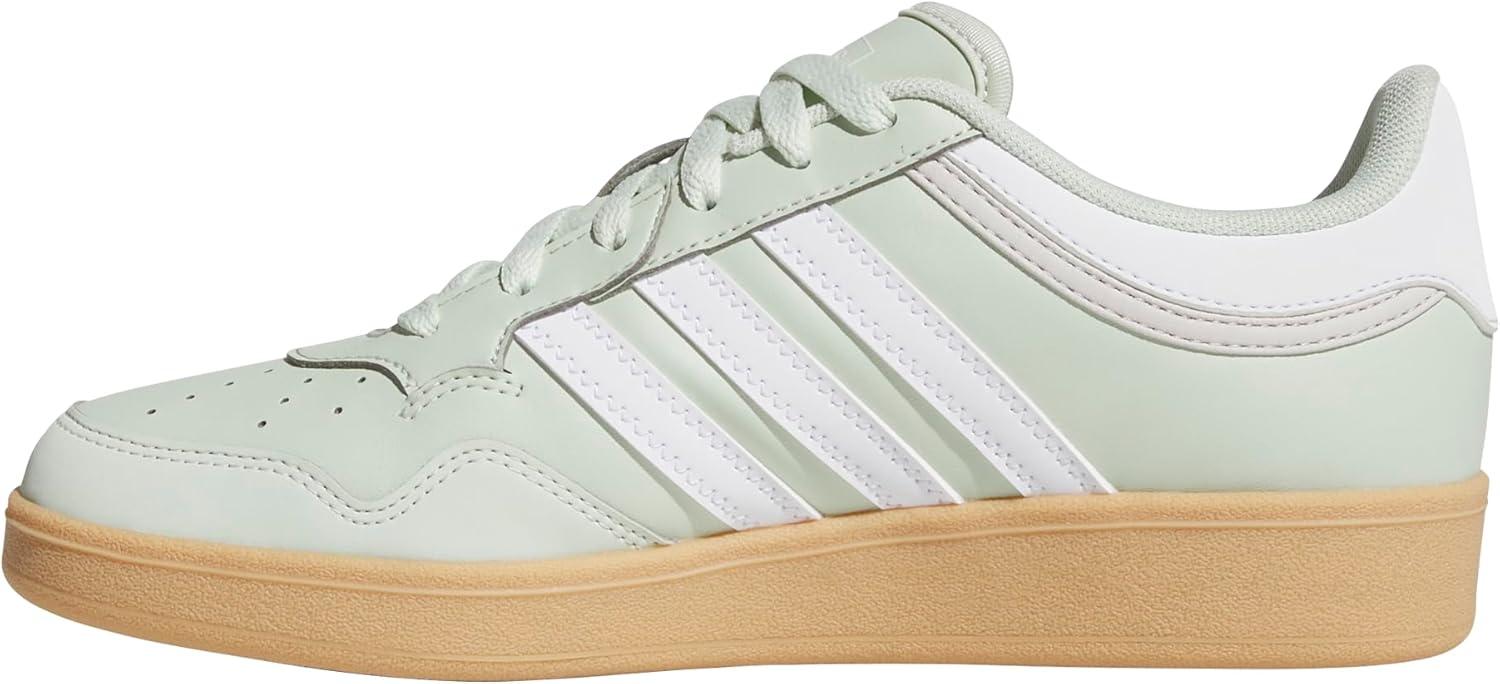 imageadidas Womens Hoops 40 Basketball SneakerLinen GreenSupplier ColourGum